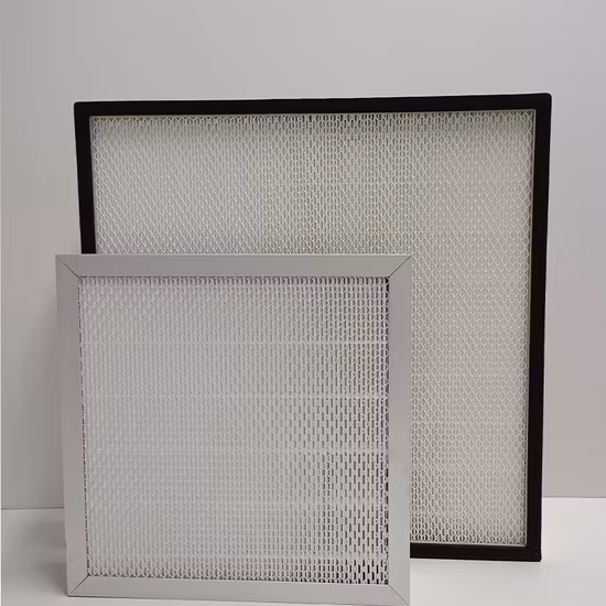 Papel de filtro de aire de fibra de vidrio de grado H14 para filtro purificador de aire HEPA